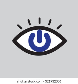 Info Vision Eye Icon, illustration vector