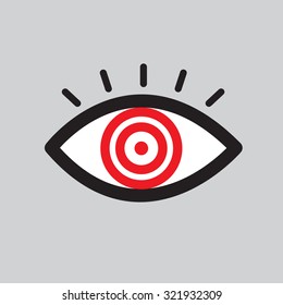 Info Vision Eye Icon, illustration vector
