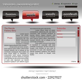 Info website template