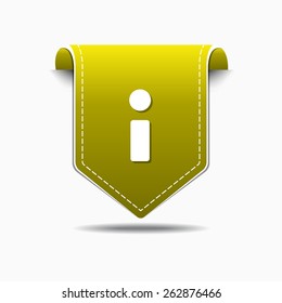 Info Yellow Vector Icon Design