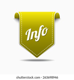 Info Yellow Vector Icon Design