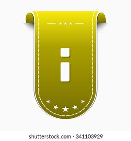 Info Yellow Vector Icon Design