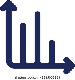 Infochart black glyph ui icon. Visualization of data analysis. User interface design. Silhouette symbol on white space. Solid pictogram for web, mobile. Isolated vector illustration