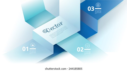 Infochart Vector Composition for Presentation Layout 