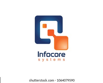 INFOCORE SYSTEMS Logo With Technology design