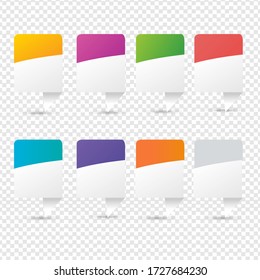 Infografic Element Isolated Transparent Background With Gradient Mesh, Vector Illustration