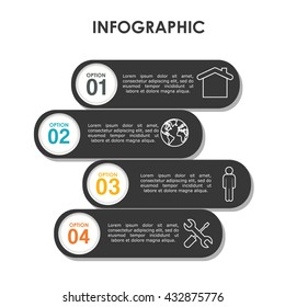 Infograhic design. Data icon. Colorful illustration , vector