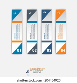 infograohics design element label or banner  can be used for workflow layout numbered banners step up option graphic or website layout vector