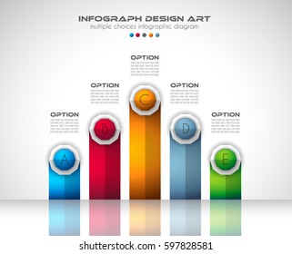 Plantilla de Folleto de Infografía con muchas opciones y muchos elementos de diseño y maquetas de infografía. Ideas de trabajo en equipo, sesiones de creación de marca y presentaciones genéricas de planes de negocios.