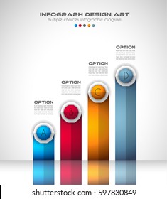 Infograph Brochure template with a lot of choices and a lot of infographic design elements and mockups. Teamwork ideas, branstorming sessions and generic business plan presentationsl.