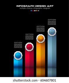 Infograph Brochure template with a lot of choices and a lot of infographic design elements and mockups.