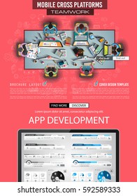 Infograph Brochure template with hand drawn sketches and a lot of infographic design elements and mockups. Ideal forTeamwork ideas, branstorming sessions and generic business plan presentationsl.