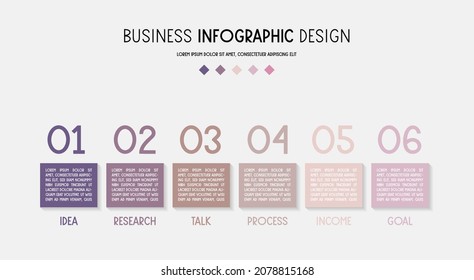 Infograph with business elements. Diagram design. Vector