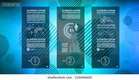 Infograph template with multiple choices and a lot of infographic design elements and mockups. Ranking elements to display product comparison, business plans and so on.