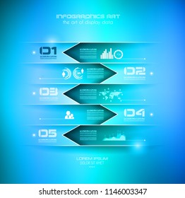 Plantilla de infografía con múltiples opciones y muchos elementos de diseño y maquetas de infografía. Elementos de clasificación para mostrar la comparación de productos, planes de negocios, etc.