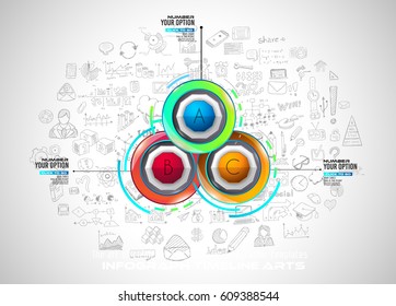 Infograph template with multiple choices and a lot of infographic design elements and mockups. Ranking elements to display product comparison, business plans and so on.