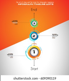 Modelo de infográfico com várias escolhas e um monte de elementos de design infográfico e maquetes. Classificando elementos para exibir comparação de produtos, planos de negócios etc.