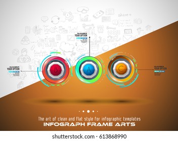 Infograph template with multiple choices and a lot of infographic design elements and mockups. Ranking elements to display product comparison, business plans and so on.