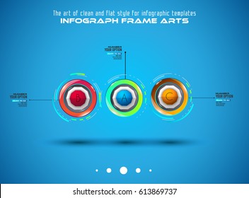 Infograph template with multiple choices and a lot of infographic design elements and mockups. Ranking elements to display product comparison, business plans and so on.