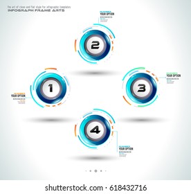 Infograph template with multiple choices and a lot of infographic design elements and mockups. Ranking elements to display product comparison, business plans and so on.