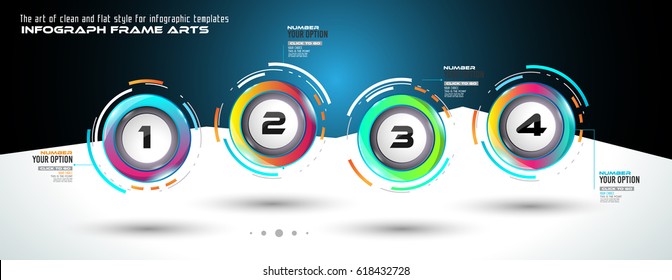 Infograph template with multiple choices and a lot of infographic design elements and mockups. Ranking elements to display product comparison, business plans and so on.