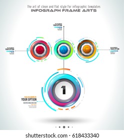 Modelo de infográfico com várias escolhas e um monte de elementos de design infográfico e maquetes. Classificando elementos para exibir comparação de produtos, planos de negócios etc.