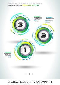 Plantilla de infografía con múltiples opciones y muchos elementos de diseño y maquetas de infografía. Elementos de clasificación para mostrar la comparación de productos, planes de negocios, etc.