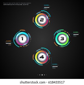 Infograph template with multiple choices and a lot of infographic design elements and mockups. Ranking elements to display product comparison, business plans and so on.