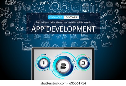 Infograph template with multiple choices and a lot of infographic design elements and mockups. Ranking elements to display product comparison, business plans and so on.