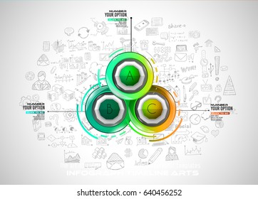Infograph template with multiple choices and a lot of infographic design elements and mockups. Ranking elements to display product comparison, business plans and so on.