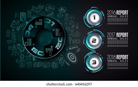 Infograph template with multiple choices and a lot of infographic design elements and mockups. Ranking elements to display product comparison, business plans and so on.