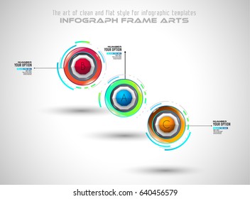Infograph template with multiple choices and a lot of infographic design elements and mockups. Ranking elements to display product comparison, business plans and so on.