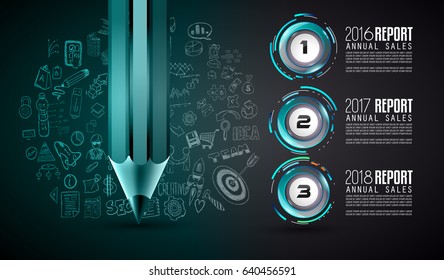 Infograph template with multiple choices and a lot of infographic design elements and mockups. Ranking elements to display product comparison, business plans and so on.