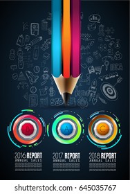 Infograph template with multiple choices and a lot of infographic design elements and mockups. Ranking elements to display product comparison, business plans and so on.