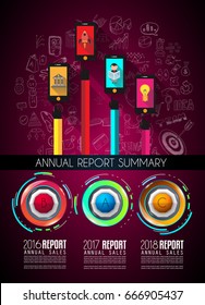 Plantilla de infografía con múltiples opciones y muchos elementos de diseño y maquetas de infografía. Elementos de clasificación para mostrar la comparación de productos, planes de negocios, etc.
