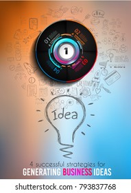 Plantilla de infografía con múltiples opciones y muchos elementos de diseño y maquetas de infografía. Elementos de clasificación para mostrar la comparación de productos, planes de negocios, etc.