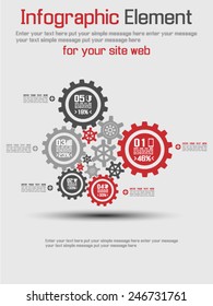 INFOGRAPHI GEAR RED