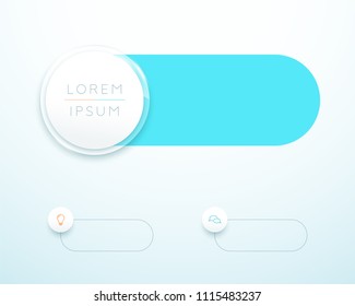 Infographic 1 Step 3d Circle Banner List Template