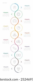 Infográfico 10 opções elementos de design para seus dados de negócios. Ilustração de vetor.