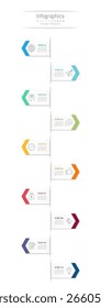 Infographic 10 options design elements for your business data. Vector Illustration.