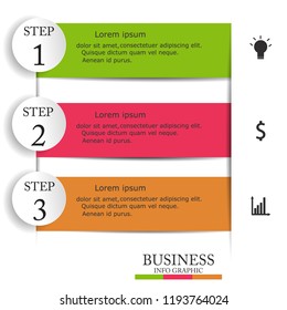 Infographic 3 option with i con