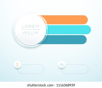 Infographic 3 Step 3d Circle Banner List Template