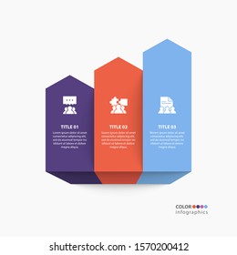 Infographic 3 step. Page template with four steps or parameters, the scheme of the process. EPS 10.