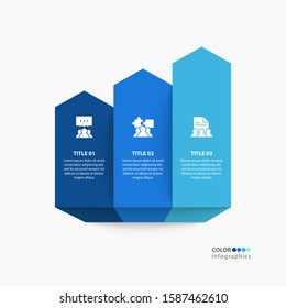Infographic 3 step. Page template with four steps or parameters, the scheme of the process. EPS 10.