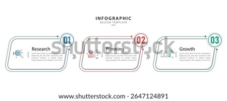 Infographic 3 Step timeline journey, calendar Flat simple infographics design template. Mission, vision and values concept with 3 options, vector illustration.