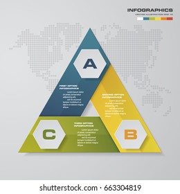 Infographic 3 steps business template vector illustration. EPS10.