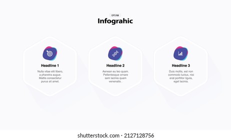 Infographic 3 Steps, Options, Services, Features With Minimalist And Modern Style Eps 10