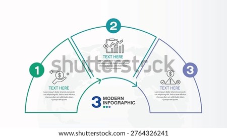 Infographic 3 steps, process or options, process chart, Used for process diagram, presentations, workflow layout, flow chart, infograph. Vector eps10 illustration.