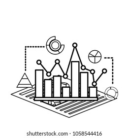 infographic 3d chart bar graph pyramid round document business