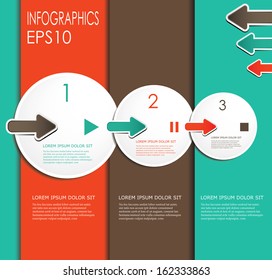 Infographic 3D design, vector